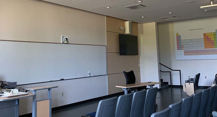 Interior of a classroom at Middle Tennessee State University