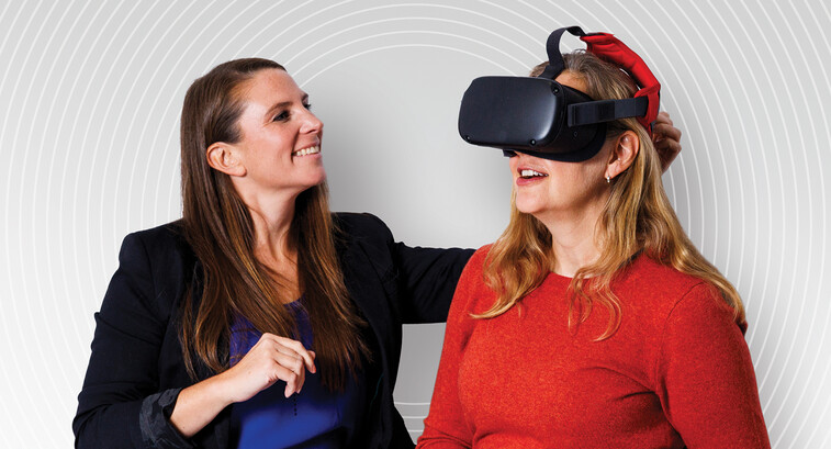 Eileen McGivney and Leanne Chukoskie, professors at Northeastern University