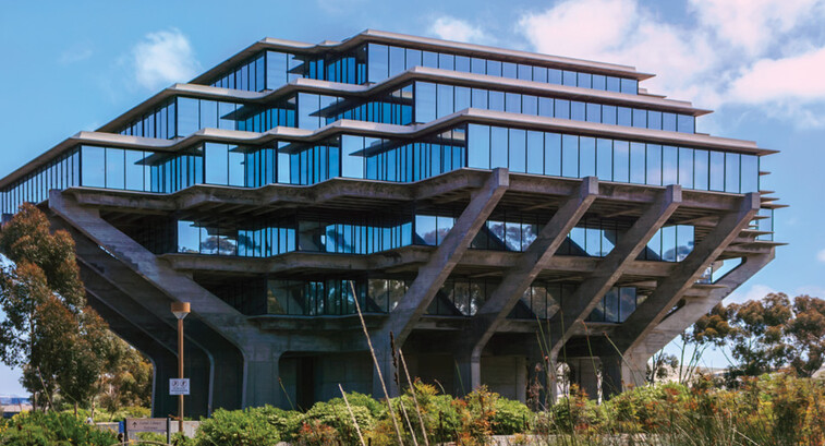 A building on the campus of UC San Diego