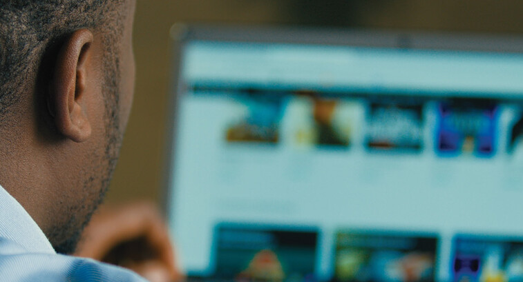Person using computer