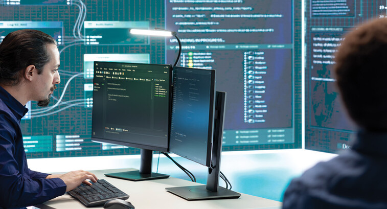 University IT staff coding