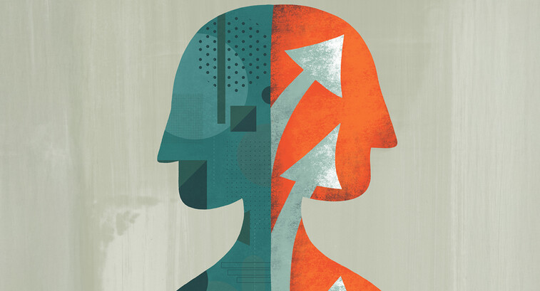 Two-sided head with arrows