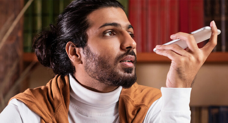 Person using smartphone