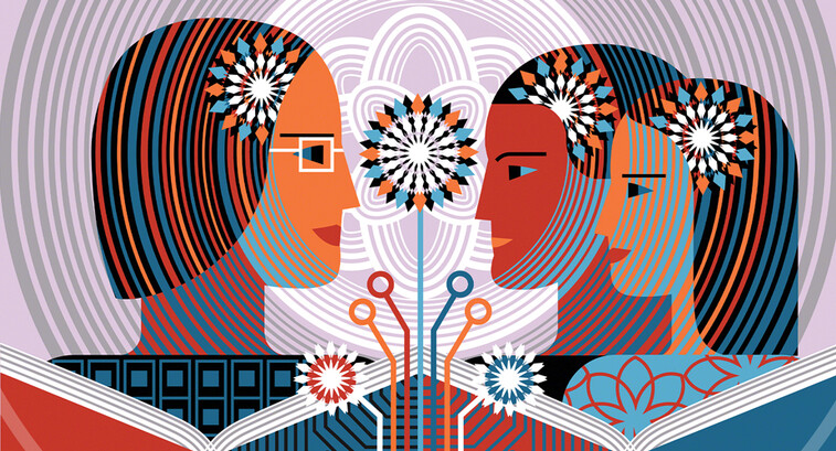 Concept image of student mental health benefitting from AI