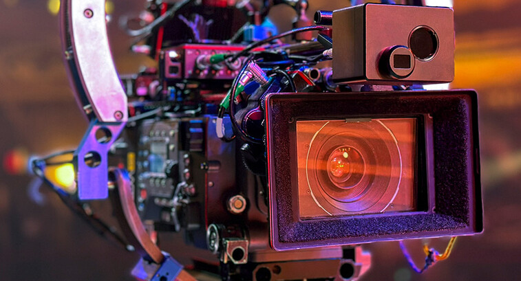 Camera in studio