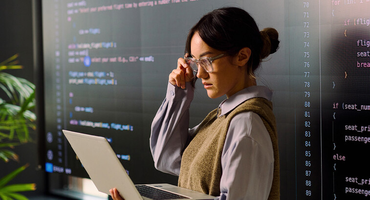 Person using computer