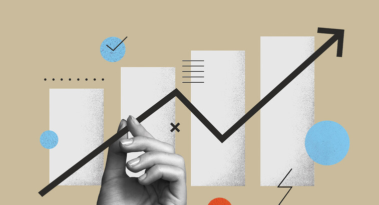graph with hand