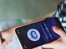 Person talking with a chatbot