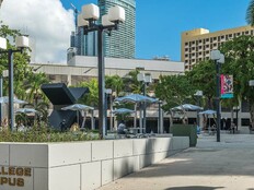 Miami Dade College's Wolfson Campus is pictured on a sunny day in Miami.