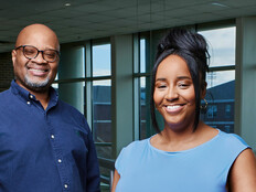 Posed photograph of Terrence Wolfork and Courtney Howard at FVSU