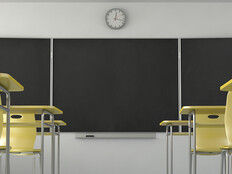 Classroom yellow chairs