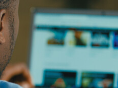 Person using computer