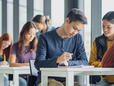 Students working together