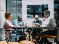 Business associates in a meeting room