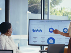 Person presenting data