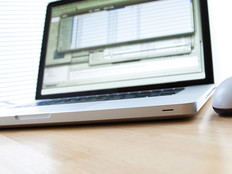 computer on desk