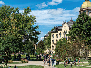 The campus of the University of Notre Dame