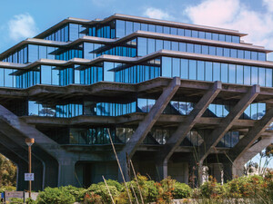 A building on the campus of UC San Diego