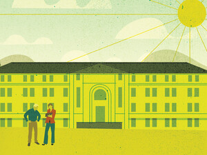 Illustration of schoolhouse