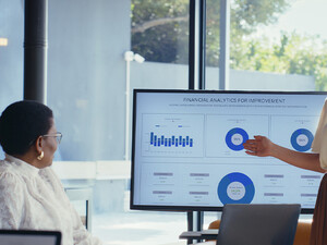 Person presenting data