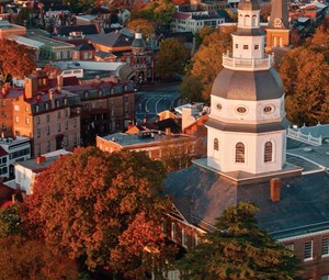 Aerial photograph of Maryland State House