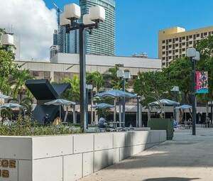 Miami Dade College's Wolfson Campus is pictured on a sunny day in Miami.