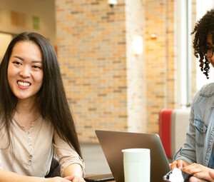 students working together