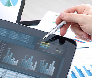 Person reviewing data