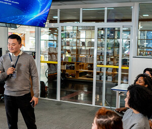 People giving a presentation