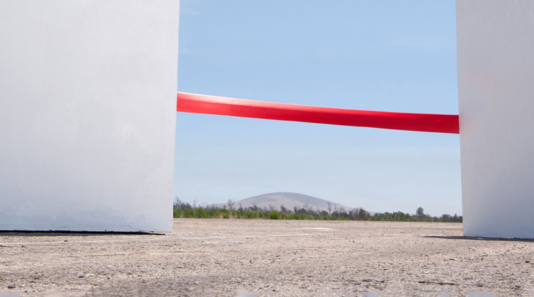 Red tape between buildings to show access denied
