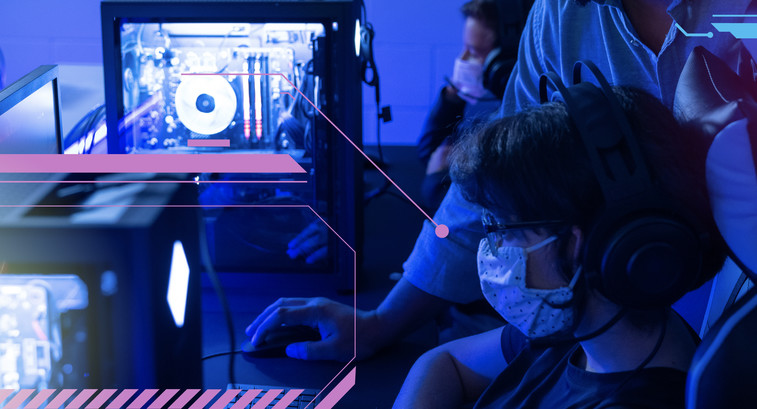 Students playing esports in K–12 arena