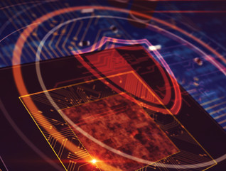 CPU on board with shield hologram display