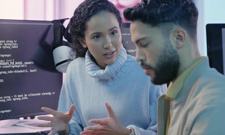Coders talking cloud computing