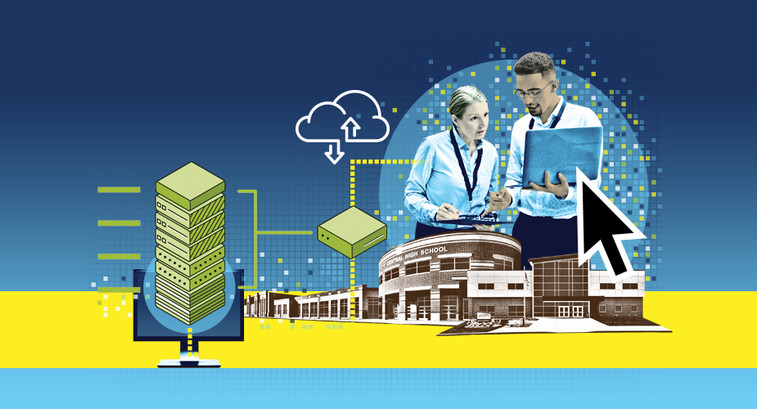 illustration showing hyperconverged infrastructure