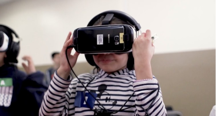 Compton USD student uses immersive VR headset