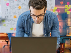 Person working at computer