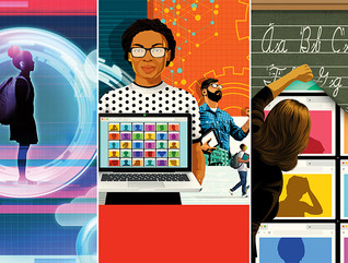 illustrations of remote learning