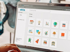 okta software on computer screen