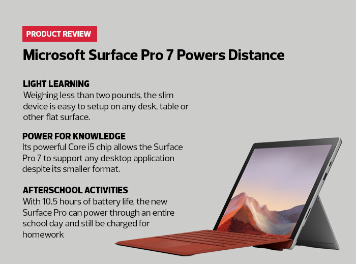 Microsoft Surface Pro 7 Powers Distance 