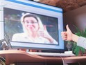 e-learning videoconference between teacher and student 