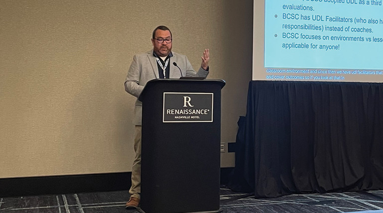 Nick Williams presents on UDL