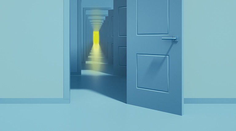 illustration of open doors to represent third-party access risks
