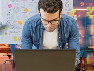 Person working at computer