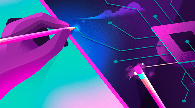 Upgrades being made to circuit board illustration