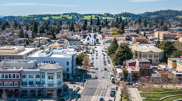 Napa Valley California where students returned for hybrid learning