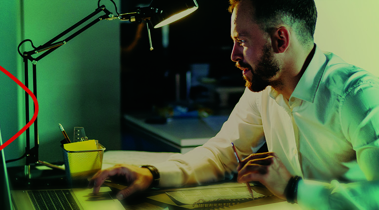 man following clues for incident detection and response