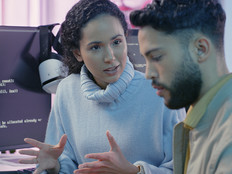 Coders talking cloud computing