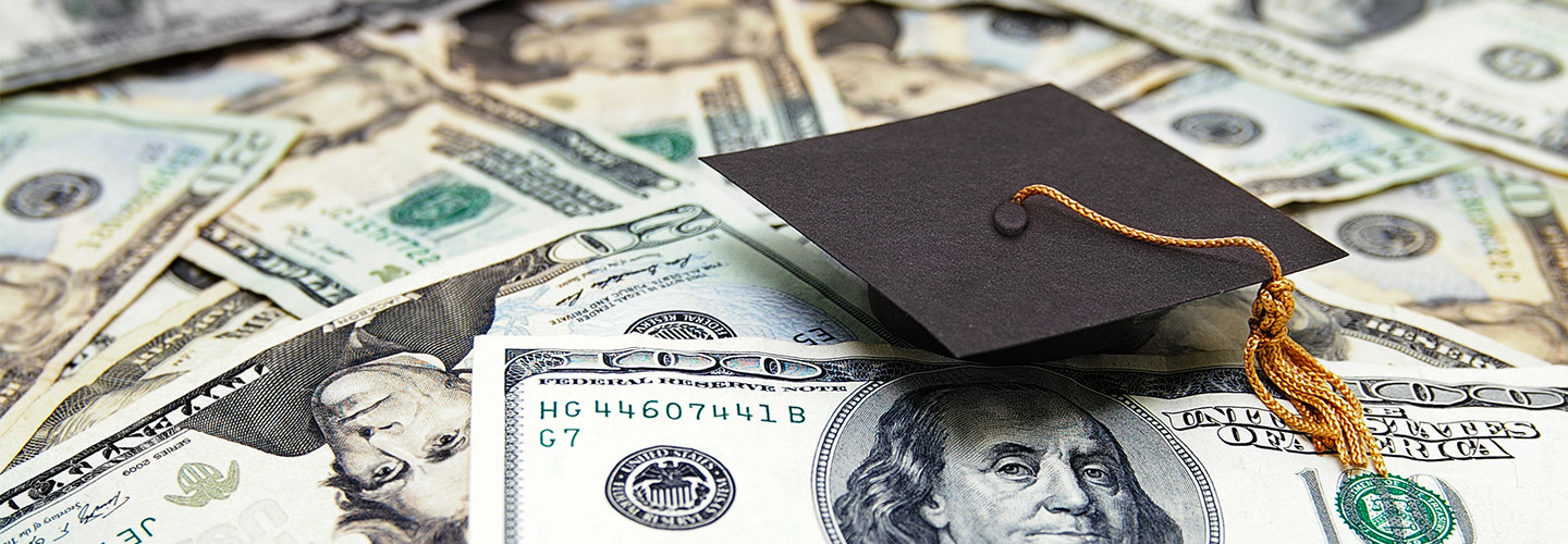 Graduation cap with money