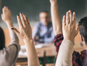 classroom raised hands