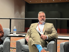 Akilah Willery, CDW Education Strategist, leads a panel discussion with colleague Bryan Krause and Todd Pauley, Deputy CISO at the Texas Education Association.